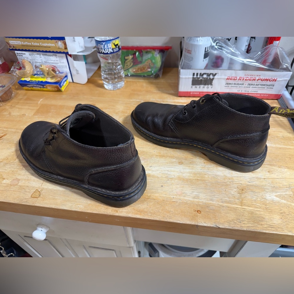 Dr Martens Sussex black mens size 9 soft pebble leather